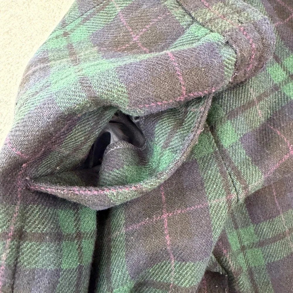 Sag Harbor Vintage Tartan Plaid Culotte Shorts Wool Blend Preppy Academia 10
